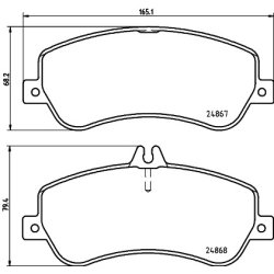 Brake Pad Set MINTEX MDB2999 OE Ref 0054206320