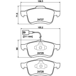 Brake Pad Set MINTEX MDB3001 OE Ref 51928529
