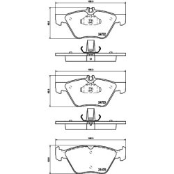 Brake Pad Set MINTEX MDB3002 OE Ref A0044200720