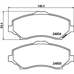Brake Pad Set MINTEX MDB3004 OE Ref 068093323AB