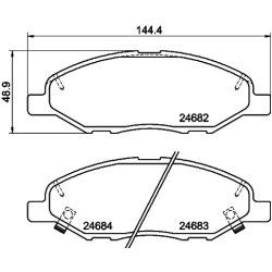 Brake Pad Set MINTEX MDB3009 OE Ref 1N283328Z