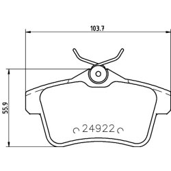 Brake Pad Set MINTEX MDB3023 OE Ref 1608520680