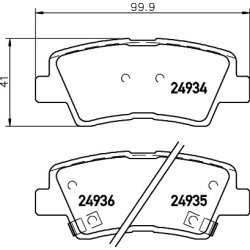 Brake Pad Set MINTEX MDB3027 OE Ref 48413341A0