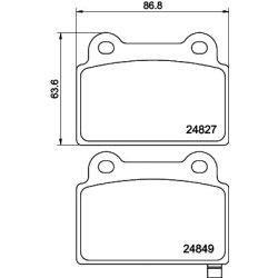 Brake Pad Set MINTEX MDB3039 OE Ref 4605A695