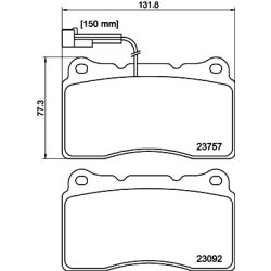 Brake Pad Set MINTEX MDB3040 OE Ref 71765647