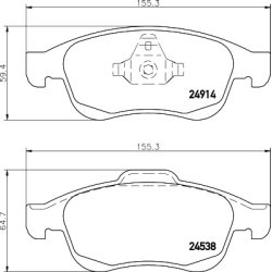 Brake Pad Set MINTEX MDB3043 OE Ref MQ005243