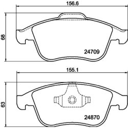 Brake Pad Set MINTEX MDB3044 OE Ref 410600032R