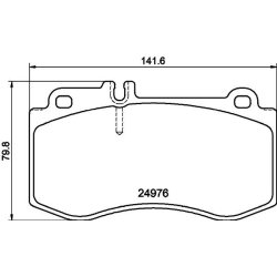 Brake Pad Set MINTEX MDB3046 OE Ref A0074204920