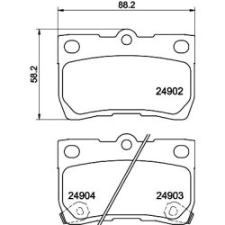 Brake Pad Set MINTEX MDB3051
