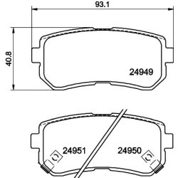 Brake Pad Set MINTEX MDB3056 OE Ref 583021JA30