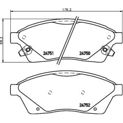 Brake Pad Set MINTEX MDB3069 OE Ref 20983942