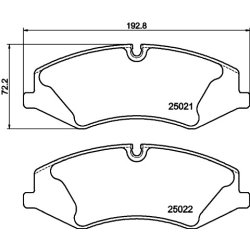 Brake Pad Set MINTEX MDB3073 OE Ref LR026221 MINTEX