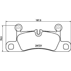 Brake Pad Set MINTEX MDB3076 OE Ref 7P0698451 MINTEX