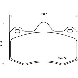 Brake Pad Set MINTEX MDB3077 OE Ref 6LL698151