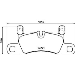 Brake Pad Set MINTEX MDB3078 OE Ref 7P5698451 MINTEX