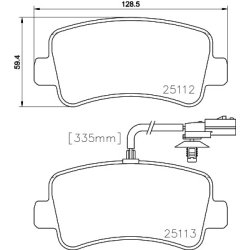 Brake Pad Set MINTEX MDB3094 OE Ref 4406000Q2H