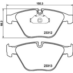 Brake Pad Set MINTEX MDB3106 OE Ref 6761283