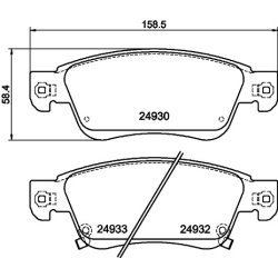 Brake Pad Set MINTEX MDB3108 OE Ref D1060JK00B