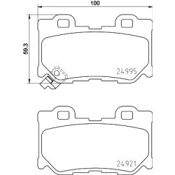 Brake Pad Set MINTEX MDB3110 OE Ref D4060JL00E
