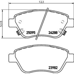 Brake Pad Set MINTEX MDB3112 OE Ref 95513180