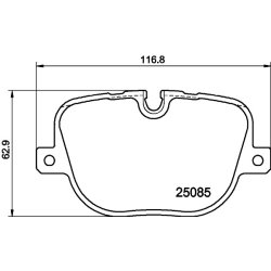Brake Pad Set MINTEX MDB3113 OE Ref LR015577