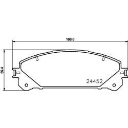 Brake Pad Set MINTEX MDB3114 OE Ref 0446533490