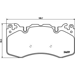 Brake Pad Set MINTEX MDB3129 OE Ref LR083935 MINTEX