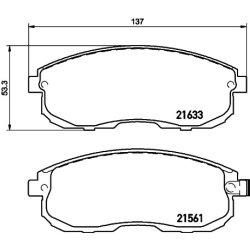 Brake Pad Set MINTEX MDB3136 OE Ref DA06M2Y991