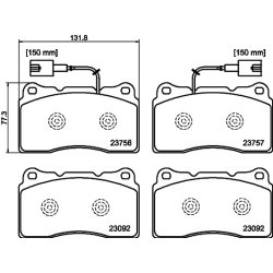 Brake Pad Set MINTEX MDB3138 OE Ref 77365490
