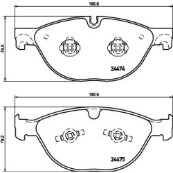 Brake Pad Set MINTEX MDB3140 OE Ref C2D3801 MINTEX