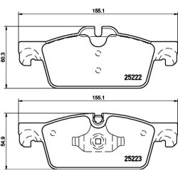 Brake Pad Set MINTEX MDB3141 OE Ref 1610103580