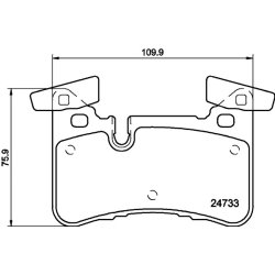 Brake Pad Set MINTEX MDB3143 OE Ref 0074209320