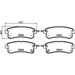 Brake Pad Set MINTEX MDB3145 OE Ref D40601LB8E
