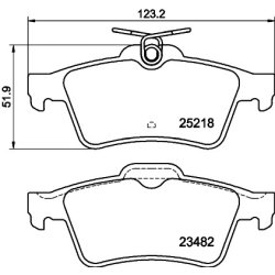 Brake Pad Set MINTEX MDB3148 OE Ref 4254A8