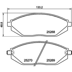 Brake Pad Set MINTEX MDB3152 OE Ref 04465B5070