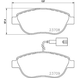 Brake Pad Set MINTEX MDB3155 OE Ref 77365468
