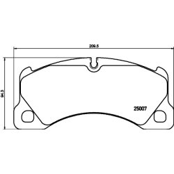 Brake Pad Set MINTEX MDB3157 OE Ref 9J1698151M MINTEX