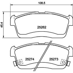 Brake Pad Set MINTEX MDB3159 OE Ref 04465B2050000