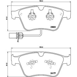 Brake Pad Set MINTEX MDB3181 OE Ref 3W0698151P MINTEX