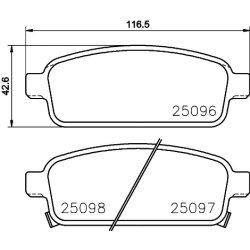 Brake Pad Set MINTEX MDB3182 OE Ref 13473427