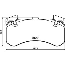Brake Pad Set MINTEX MDB3187 OE Ref 4H0698151Q MINTEX