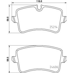 Brake Pad Set MINTEX MDB3189 OE Ref 4G0698451H