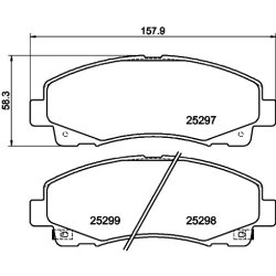 Brake Pad Set MINTEX MDB3197 OE Ref 45022SJPA00