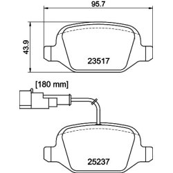 Brake Pad Set MINTEX MDB3213 OE Ref 71770108