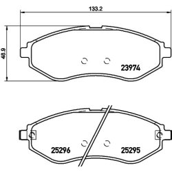 Brake Pad Set MINTEX MDB3214 OE Ref 94566892
