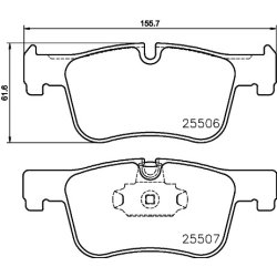 Brake Pad Set MINTEX MDB3216 OE Ref 2468431