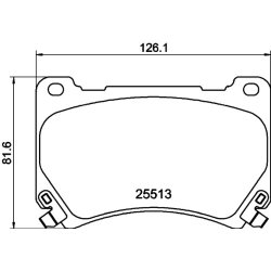 Brake Pad Set MINTEX MDB3218 OE Ref 581013BA10