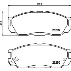 Brake Pad Set MINTEX MDB3219 OE Ref H3Y03323Z