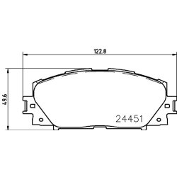 Brake Pad Set MINTEX MDB3225 OE Ref 044650D140