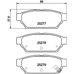 Brake Pad Set MINTEX MDB3229 OE Ref MN116770